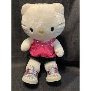 Hello Kitty Sanrio Build A Bear 18” No Bow With Shirt Skirt Shoes BAB